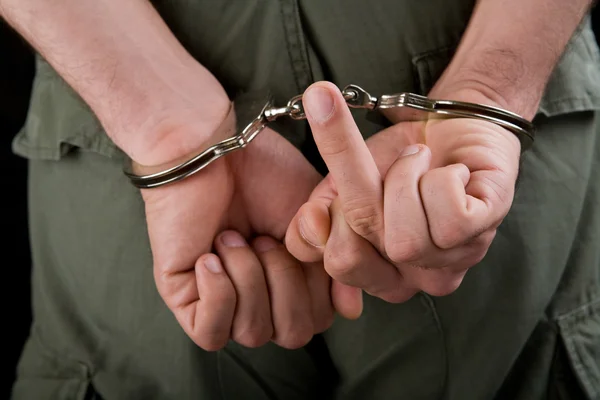 this is a person giving the middle finger in ankle cuffs